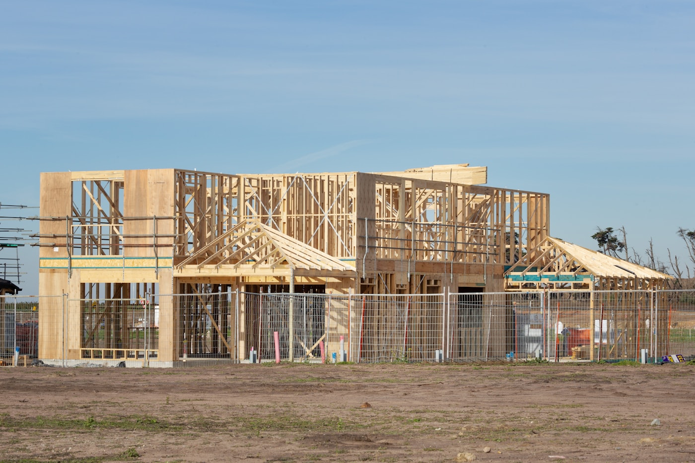 Estructura de una casa habitación en construcción